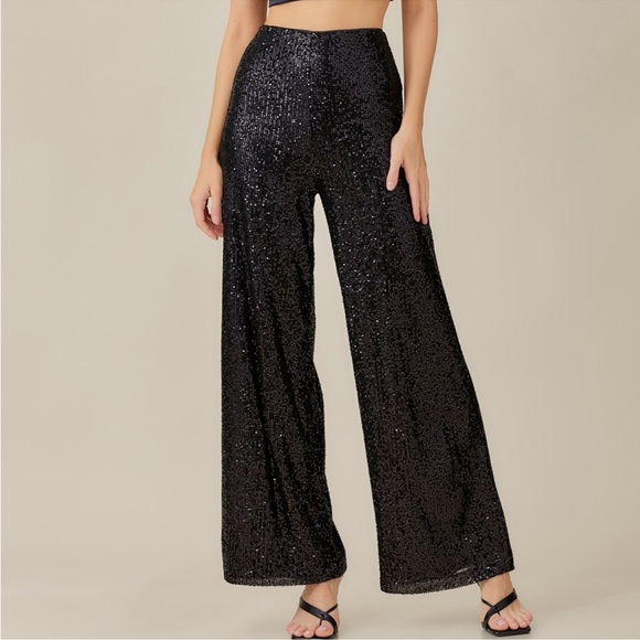 Sequin Trouser Pant Perfect for the upcoming Holidays! NEW - Picture 9 of 13